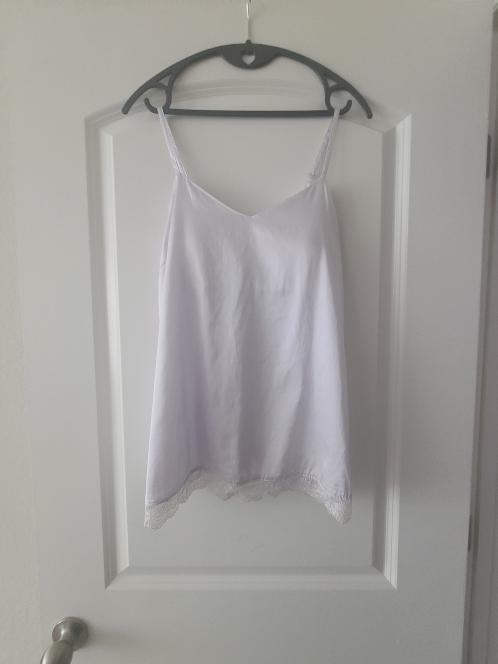 Women's Lavender Lace-Trim Slip Chemise